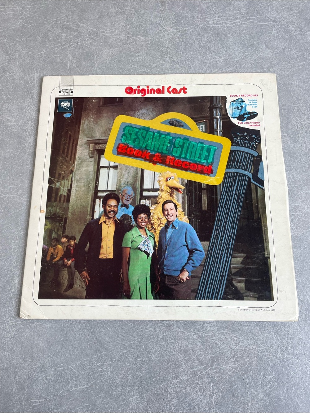 Vintage Sesame Street Book and Vinyl Record Set 1970 Original Cast